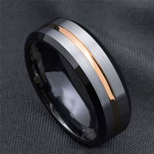 Bague ajustable polyvalente pour homme en acier inoxydable plaqué or bleu biseauté, style bohème, personnalisable - Product Image 3
