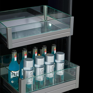 Refrigerador Termoeléctrico Independiente para Bebidas, Té y Vino, con Control de Temperatura de Doble Zona, 2 Puertas de Vidrio y Refrigerante R600a - Product Image 3