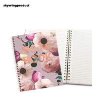 Skywing Product2023 Popular 8,5x11 "Diseños personalizados Cuaderno en espiral de tapa dura extra grande con 160 páginas para regalo y notas diarias
