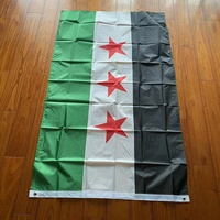 République de l'ancienne Syrie drapeau arabe syrien 3X5 Ft pied 100% drapeau polyester Conseil national drapeau de l'indépendance