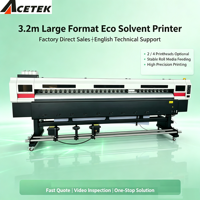 Impresora Eco Solvente para Interiores y Exteriores de 3.2m con Doble Cabezal Xp600 I3200 para Impresión de Vinilos para Automóviles, Cajas de Luz y Pósters