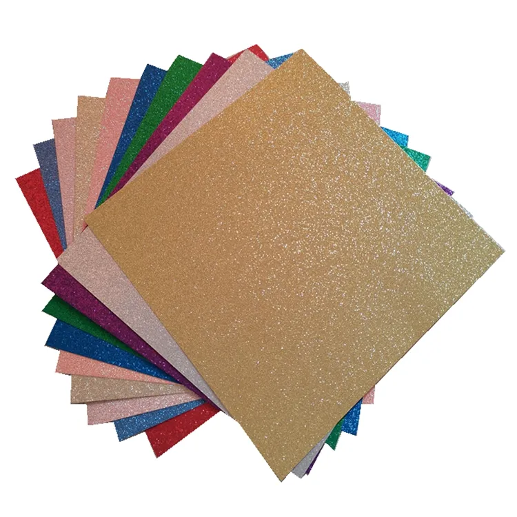300Gsm 12*12 Inch Glitter Paper Card For Laser Cut Party Birthday Wedding Invitations Card