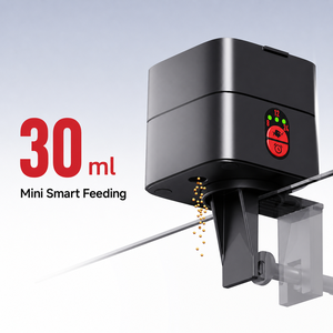 Distributore Automatico di Cibo per Acquario in Plastica da 30ml, Mini Mangiatoia Intelligente Regolabile, Fornitura OEM Personalizzata per Negozi di Animali Domestici, Vendita all'Ingrosso Globale - Product Image 4