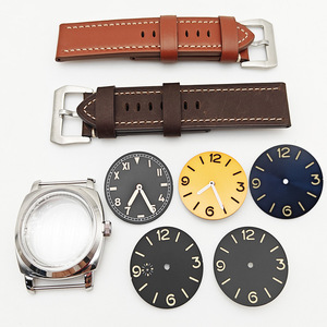 Accessoires de montre pour hommes, boîtier en acier inoxydable, étanche, cadran lumineux, aiguilles compatibles avec le <span class=keywords><strong>mouvement</strong></span> <span class=keywords><strong>ETA</strong></span> <span class=keywords><strong>6497</strong></span>, Options multicolores, 47mm - Product Image 1