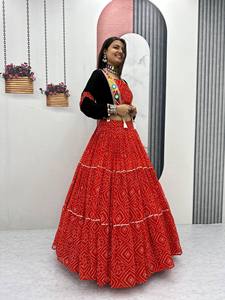 High Quality Lehenga Choli with <b>Jacket</b> for Ladies Premium <b>Wedding</b> Festival Party Wear Collection Available At Best Price - Product Image 2