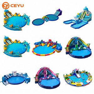 Ceyu Toboggan aquatique gonflable commercial portable d'extérieur, équipement de <span class=keywords><strong>parc</strong></span> aquatique, combo <span class=keywords><strong>piscine</strong></span>, vente en gros d'usine, sur mesure - Product Image 2