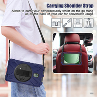 Coque de protection en silicone pour Samsung Galaxy Tab Active 5 X300 X306B/Tab Active 3 T570 T575, étui universel de 8 pouces avec bandoulière