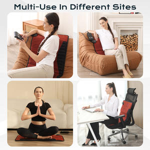 Luxuryade D85 وسادة جمشت بالأشعة تحت الحمراء البعيدة العلاج الحيوي PEMF تسخين الأيونات السالبة ضوء فوتون 1-12 ساعة مؤقت أحمر - Product Image 4