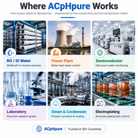 Capteur de pH pour eau pure, électrode de ligne d'échantillonnage avec connexion de processus 1/4 NPT pour analyseur en ligne, personnalisable OEM ODM