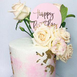 Décoration de gâteau d'anniversaire en feuille d'or, rond, avec inscription « Honey And Sweetness », pour fête, accessoire de gâteau 236 1870 - Product Image 2