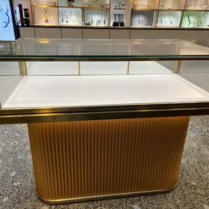 LUX Custom moderna High End di lusso in oro negozio di gioielli gioielli Showroom mobili Design idee vetrina <span class=keywords><strong>per</strong></span> gioielli - Product Image 1