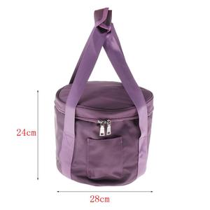 10 pollici porpora ispessisce la borsa della cassa del trasportatore per la conservazione della ciotola di canto di cristallo - Product Image 5