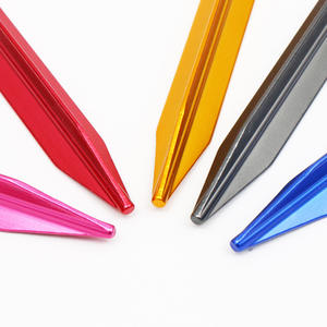 Estaca triangular de aluminio para tiendas de campaña, 1.3x18cm, para camping al aire libre - Product Image 2