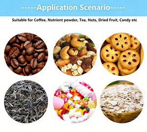 Sacchetto Personalizzato in Carta Kraft per Caffè, Richiudibile con Zip, Confezione Alimentare in Plastica per Chicchi di Caffè Biologico 250g 500g - Product Image 6
