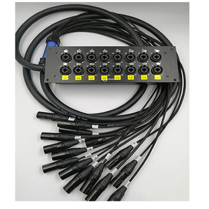 Sixteen Way Recording Studio XLR <strong>6.5</strong> <strong>Audio</strong> Signal Cable - Fantail Trailer Cable with XLR Composite Base - Product Image 1