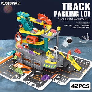 42 pièces de jouets de <span class=keywords><strong>garage</strong></span> de stationnement électrique pour enfants <span class=keywords><strong>avec</strong></span> lumière et musique - Product Image 2
