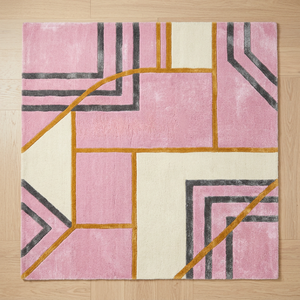 Tapis persan de luxe à poils moyens, fait main en laine et soie, pour salon, chambre et hôtel - Product Image 1