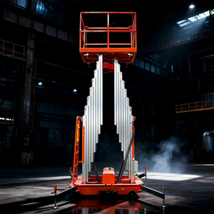 छोटे इनडोर इलेक्ट्रिक लिफ्ट डबल कॉलम एल्यूमीनियम मिश्र धातु मोबाइल कार्य वाहन हाइड्रोलिक स्वचालित लिफ्टिंग प्लेटफॉर्म लिफ्ट टेबल - Product Image 1