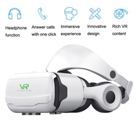 Lunettes de réalité virtuelle 3D intelligentes sans fil VR SHINECON G02EF+S9 avec manette BT, téléphone portable, casque de jeu de réalité virtuelle 3D avec casque