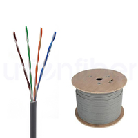 Câble Ethernet Cat.5e 24AWG 0,5 mm CCA BC avec gaine PVC LSZH, câble réseau LAN 1000 Mbps pour ordinateur, vidéosurveillance, FTTH, projets de communication
