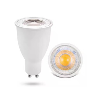 Super Bright Replaceable No Flicker <strong>Lamp</strong> Holder 110V 220V CRI90 7W 3000K <strong>Dimmable</strong> <strong>COB</strong> Cup Spotlight Gu10 <strong>Led</strong> <strong>Bulb</strong> - Product Image 1