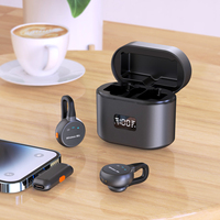 Microphone cravate sans fil 2,4 G à condensateur avec réduction de bruit – Conception invisible à clipser pour vlogging, photographie et utilisation sur ordinateur