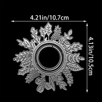Petit pochoir de découpe en métal en forme de flocon de neige pour albums photo DIY, boîtes cadeaux, cartes en papier, cartes de vœux et scrapbooking