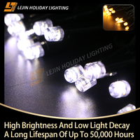 Guirlande lumineuse LED à prix d'usine pour mariage, vacances, festivals, Noël, extérieur, étanche IP65, 7 modes, double couleur, commutateur