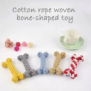 Juguetes de cuerda de algodón de lujo de fábrica, gran oferta, juguetes interactivos industriales con forma de hueso para perros, venta al por mayor de juguetes de modelado para mascotas. - Product Image 5