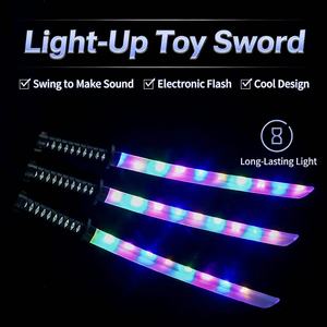 Cross-Border Bestseller: 67cm Multicolor Light-Up Sword with Music Sensor Flash Light-Up Toy for Kids and Adults - Product Image 1