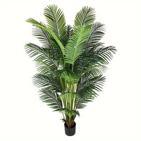 Grand arbre artificiel d'intérieur vert avec ornement, plante artificielle, fleur bionique oiseau de paradis, branche décorative lumineuse en soie