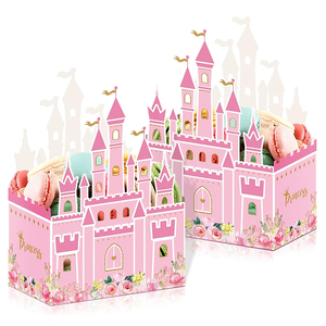 Boîtes <span class=keywords><strong>de</strong></span> fête en <span class=keywords><strong>carton</strong></span> personnalisées Y605 pour les enfants, anniversaire, baby shower, mariage, décorations <span class=keywords><strong>de</strong></span> fête, boîte à bonbons <span class=keywords><strong>de</strong></span> <span class=keywords><strong>princesse</strong></span> - Product Image 1