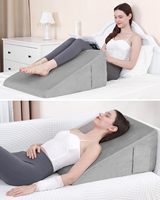 Bettkeil kissen zum Schlafen, 12-Zoll-Keilkissen für nach der Operation, saurer Rückfluss, Schnarchen, Memory Foam Top Triangle Kissen
