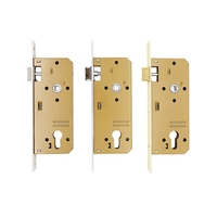 Corps de serrure à mortaise antivol de porte moderne de haute qualité pour serrure d'hôtel cylindre en laiton ignifuge avec trou de cylindre