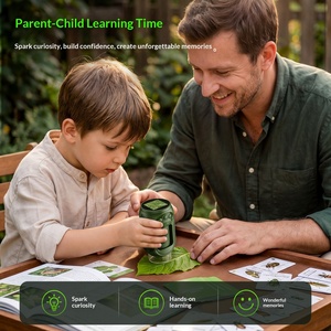 Microscope portable pour enfants, loupe numérique électronique de poche, mini-outil d'apprentissage pour la découverte de la <span class=keywords><strong>nature</strong></span> - Product Image 1
