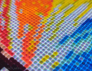 Barca nel fiume visione notturna <span class=keywords><strong>paesaggi</strong></span> mosaico arte immagine artigianale puntini di diamanti pittura paesaggio montagna pittura diamante - Product Image 6