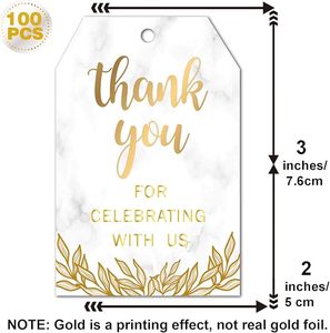 Tùy chỉnh thương hiệu logo Cảm ơn bạn Hộp Treo tag tái chế trang trí treo Thẻ Nhãn với Swing cho gói quà tặng - Product Image 5