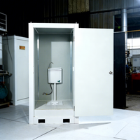 Toilettes préfabriquées portables en acier au design moderne, toilettes mobiles extérieures pratiques, panneaux sandwich, utilisation scolaire et hospitalière