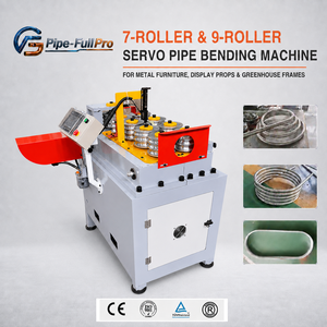 Machine de formage d'arches tubulaires pour serres, cintreuse de tubes ronds, pour toitures en arc et ossatures à pignon, avec rayon de courbe réglable pour différentes tailles, pour la formage de profilés en acier - Product Image 1