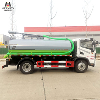 Camión de Succión Fecal con Circulación de Agua y Chasis de Cabina T3 de 9.5 Metros Cúbicos HEAVSTY para Dongfeng Huashen EQ1125SJ8CDC