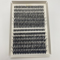 Extensions de cils DIY faites à la main, bande complète, cils longs naturels en cheveux synthétiques pour un volume accru