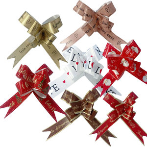 Pita Kupu-kupu Plastik, Pita Bungkus Tarik Garis Emas, 12Mm 30Mm 50Mm - Product Image 1