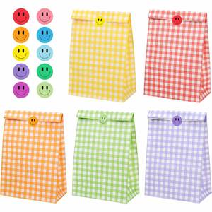 Kraft Paper Party Favor Color Polka Dot Recyclable Customized Size Gift Bags for Birthday Baby Shower <b>Wedding</b> - Product Image 1