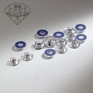 Strass thermocollants ASFA10 à trou circulaire 4x8mm, formes SS6 et SS10, pour machine à thermocoller, cristaux AB - Product Image 5