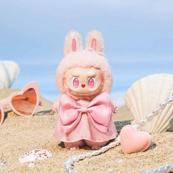 海外独家Labubu Mokoko玩偶毛绒玩具 泡泡玛特MOKOKO毛绒摆件可爱LABUBU手偶公仔毛绒拉