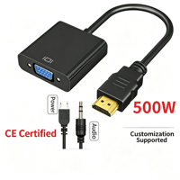 1080P Video-Audio-Konverter Adapter 3,5mm Audio-Buchse Micro-USB-Betriebene Video-Konvertierungsbox für TV Monitor Projektor
