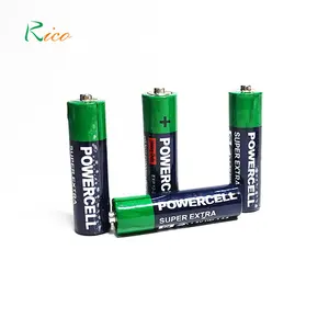 Batterie sèche aa r6 aaa r03 1.5v zinc carbone batterie sèche