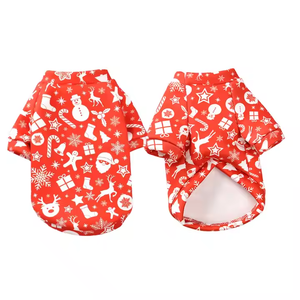 2025 fabrika doğrudan toptan evcil hayvanlar için özelleştirilmiş sevimli çevre dostu noel partisi elbise giysileri-Polyester katı desen - Product Image 2