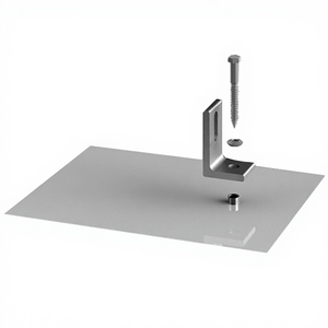 Support HQ plaque de bardage solaire en asphalte, Flash, pieds L, crochet clignotant, toit en asphalte, montage sur toit solaire, Kit clignotant - Product Image 1