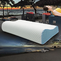 Oreiller orthopédique en mousse à mémoire de forme super élastique avec couverture amovible pour le massage du cou pour dormir
